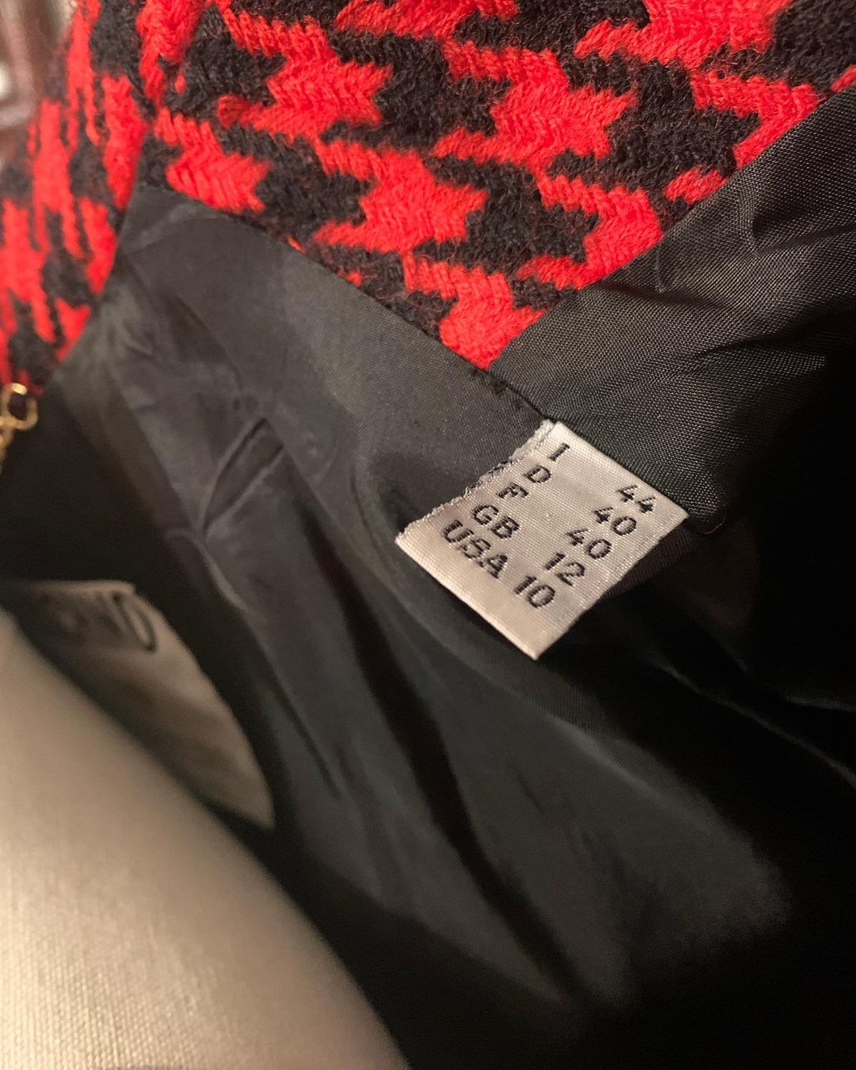 Moschino 90s jacket houndstooth