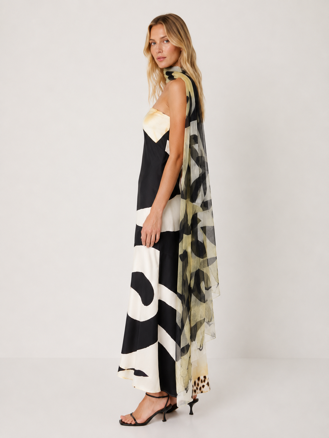 Roberto Cavalli SS 2007 silk dress skirt multi-colored