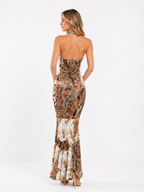 Class Cavalli S/S 2004 maxi halter dress
