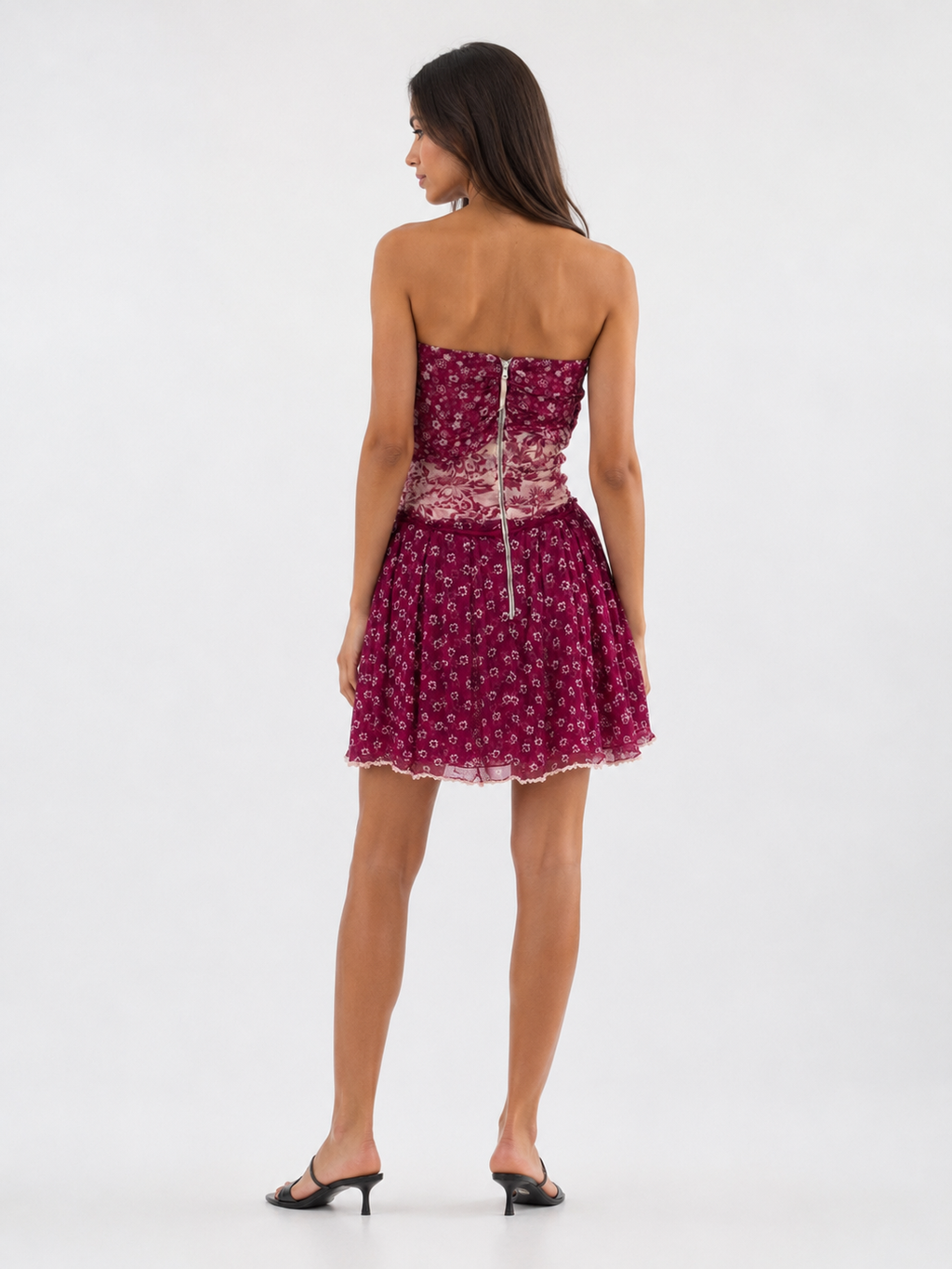 D&g silk bustier dress 2000s