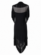 Moschino Couture 90s mini fringe flapper dress