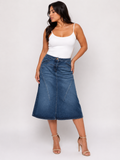 Roberto Cavalli denim skirt 2000s