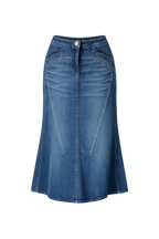 Roberto Cavalli denim skirt 2000s