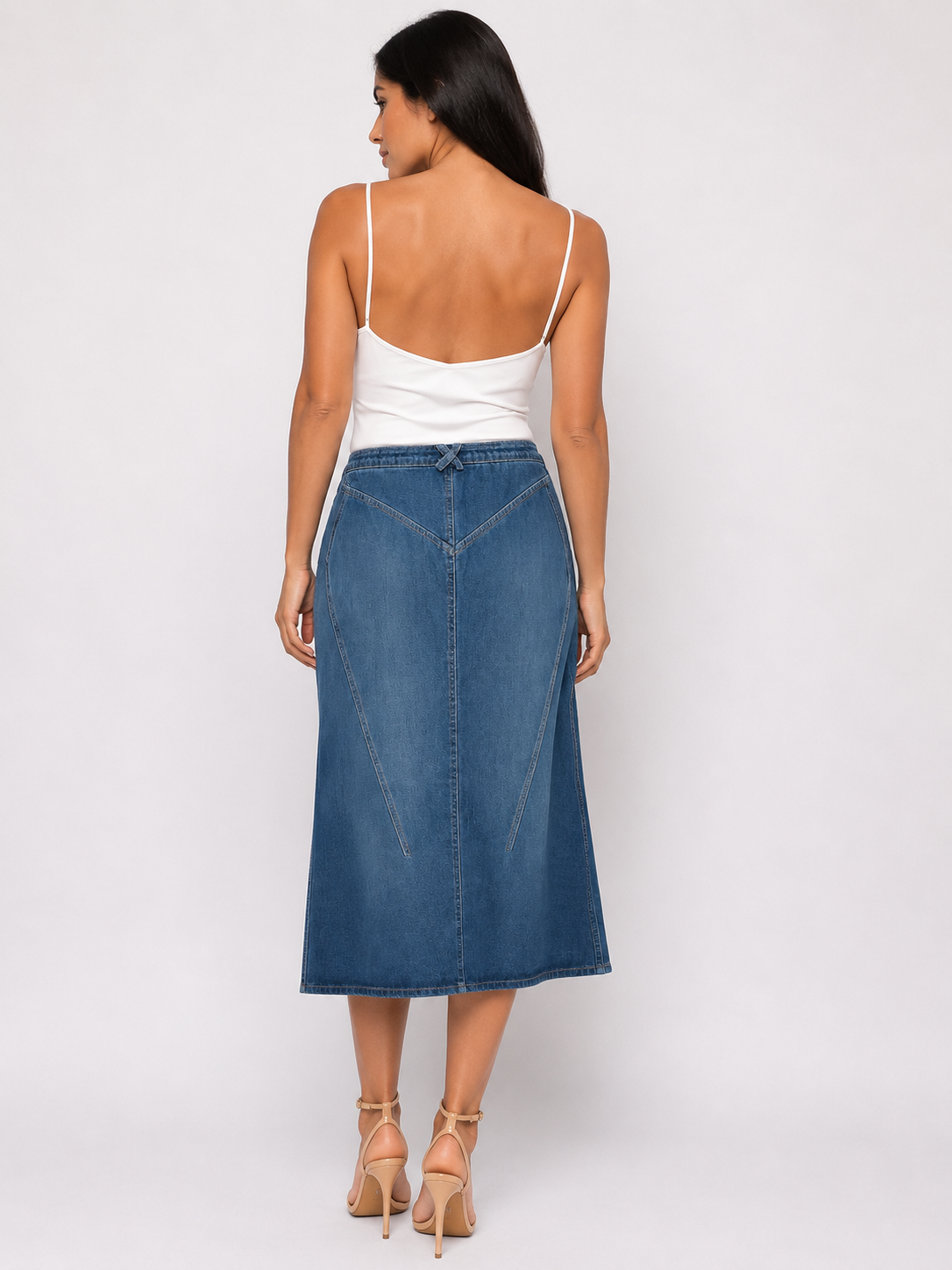 Roberto Cavalli denim skirt 2000s