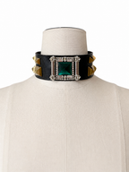 Rare Roberto Cavalli F/W 2003 leather choker Runway