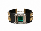 Rare Roberto Cavalli F/W 2003 leather choker Runway