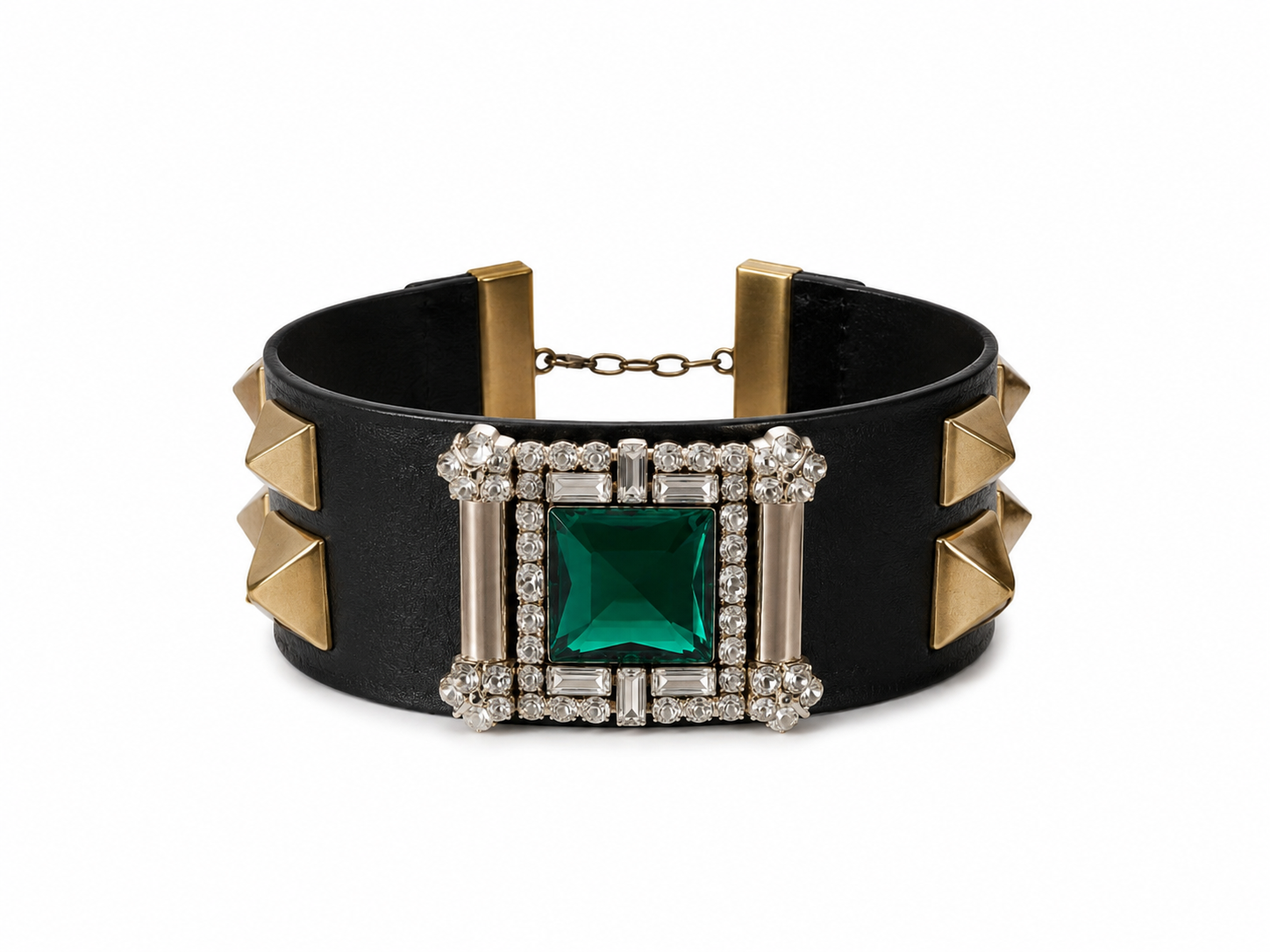 Rare Roberto Cavalli F/W 2003 leather choker Runway