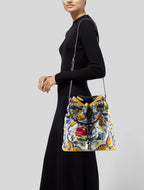 Dolce & Gabbana SS 2017 maiolica bucket bag canvas