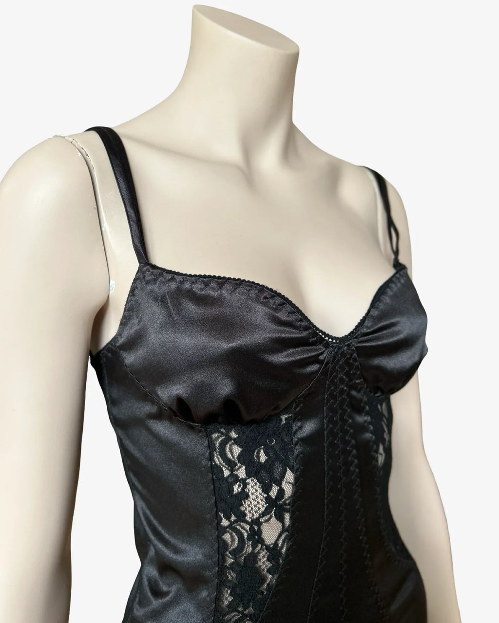 Dolce & Gabbana FW 2003 satin black dress