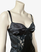 Dolce & Gabbana FW 2003 satin black dress