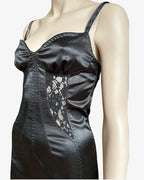 Dolce & Gabbana FW 2003 satin black dress
