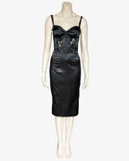 Dolce & Gabbana FW 2003 satin black dress