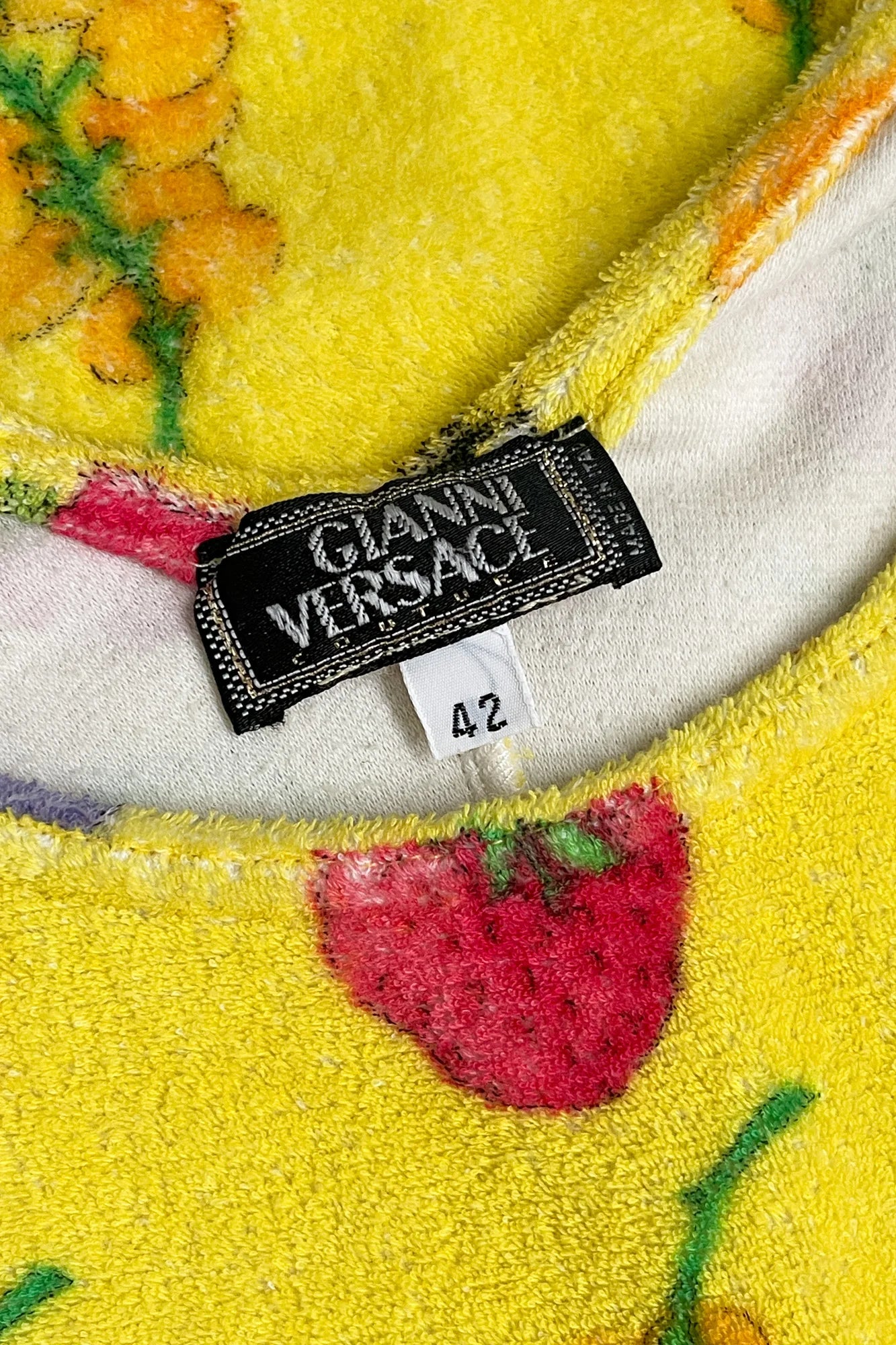 Gianni Versace S/S 1995 Fruit Butterfly summer dress