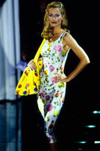 Gianni Versace S/S 1995 Fruit Butterfly summer dress