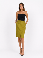 Sud par Faycal Amor olive knee-length skirt