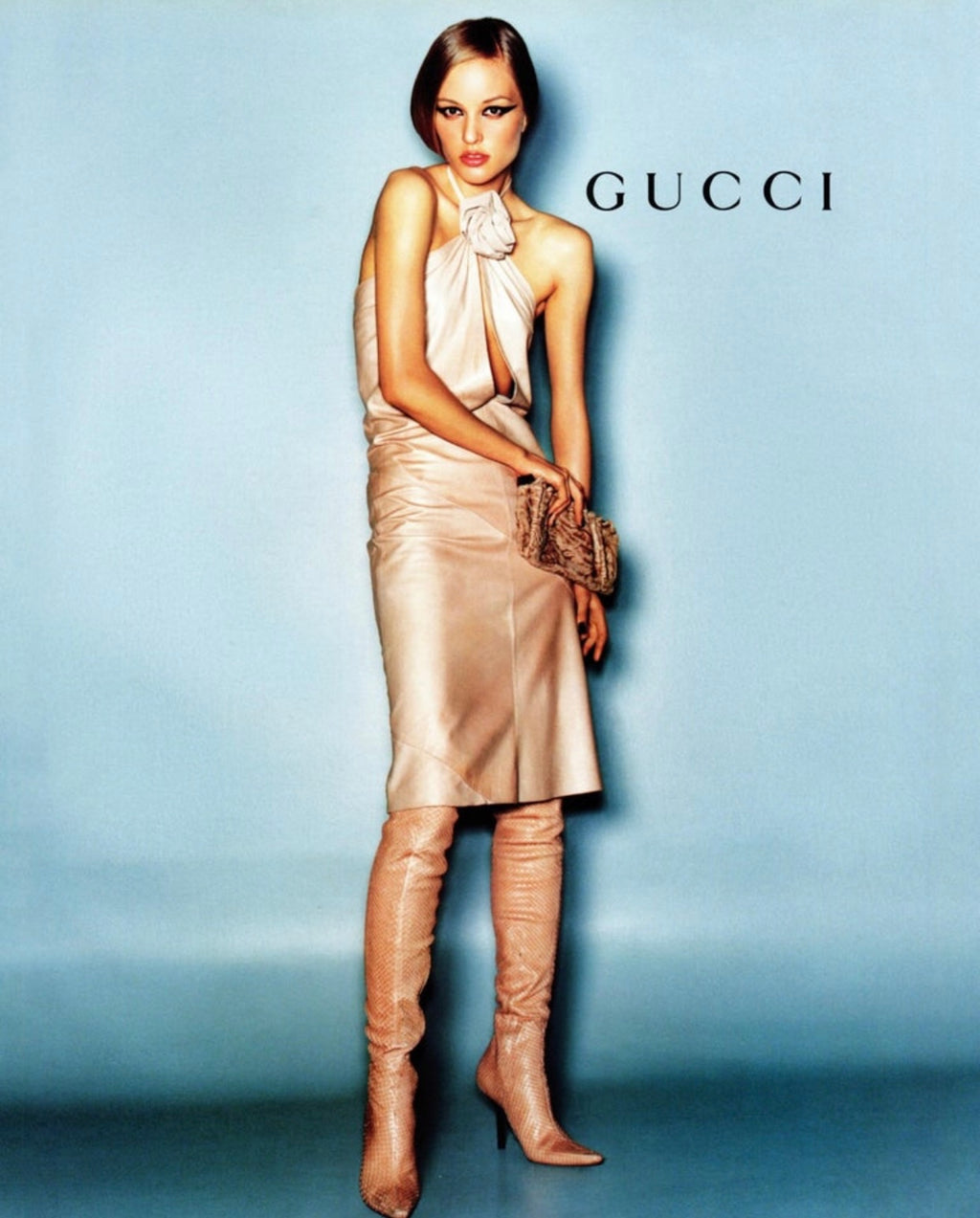Gucci F/W 1999 Runway Karung snake boots
