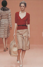 Prada FW 2000 Runway look coat and pants set