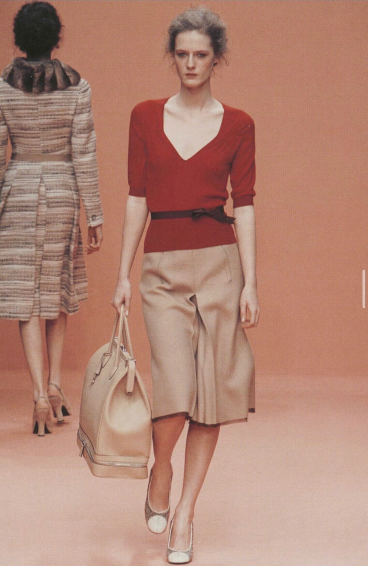 Prada FW 2000 Runway look coat and pants set