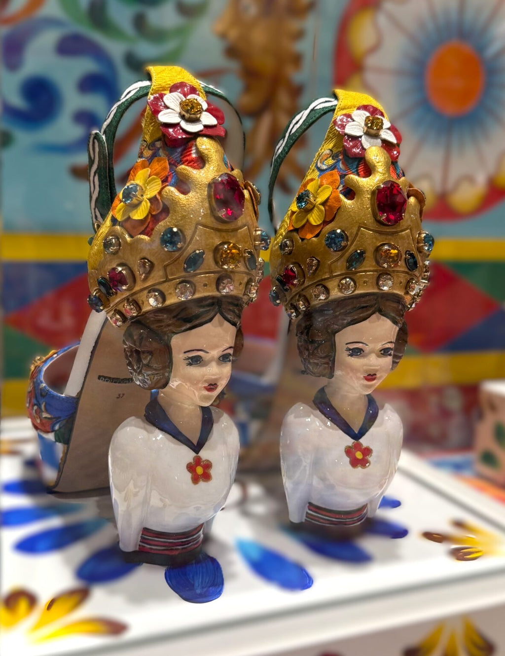 Dolce & Gabbana sandals Sicily SS 2016 Haute Couture