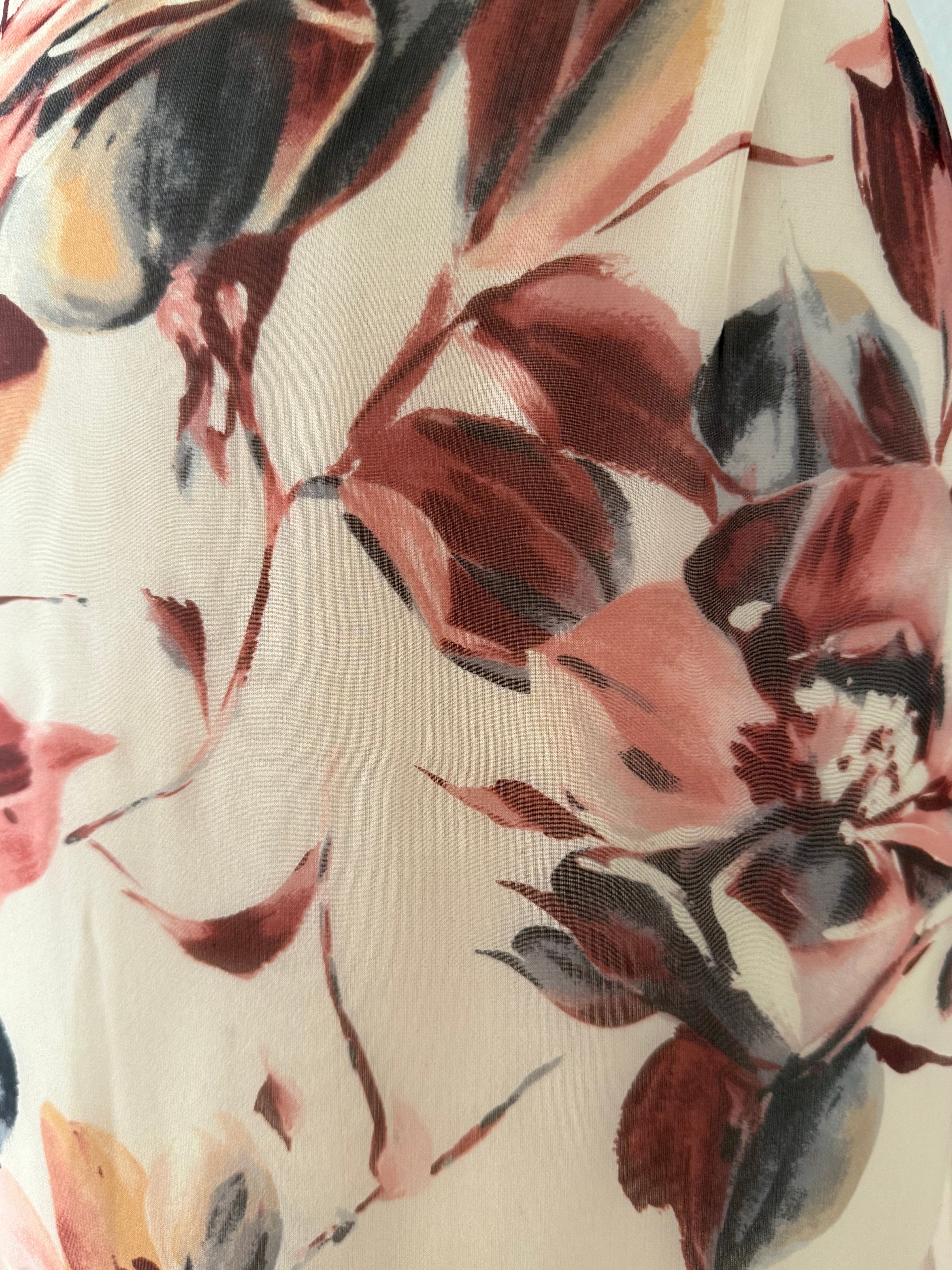 Rare Dolce & Gabbana SS 1997 Runway floral silk print skirt