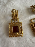 Givenchy gold clip 90s earrings