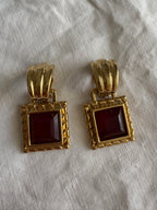Givenchy gold clip 90s earrings