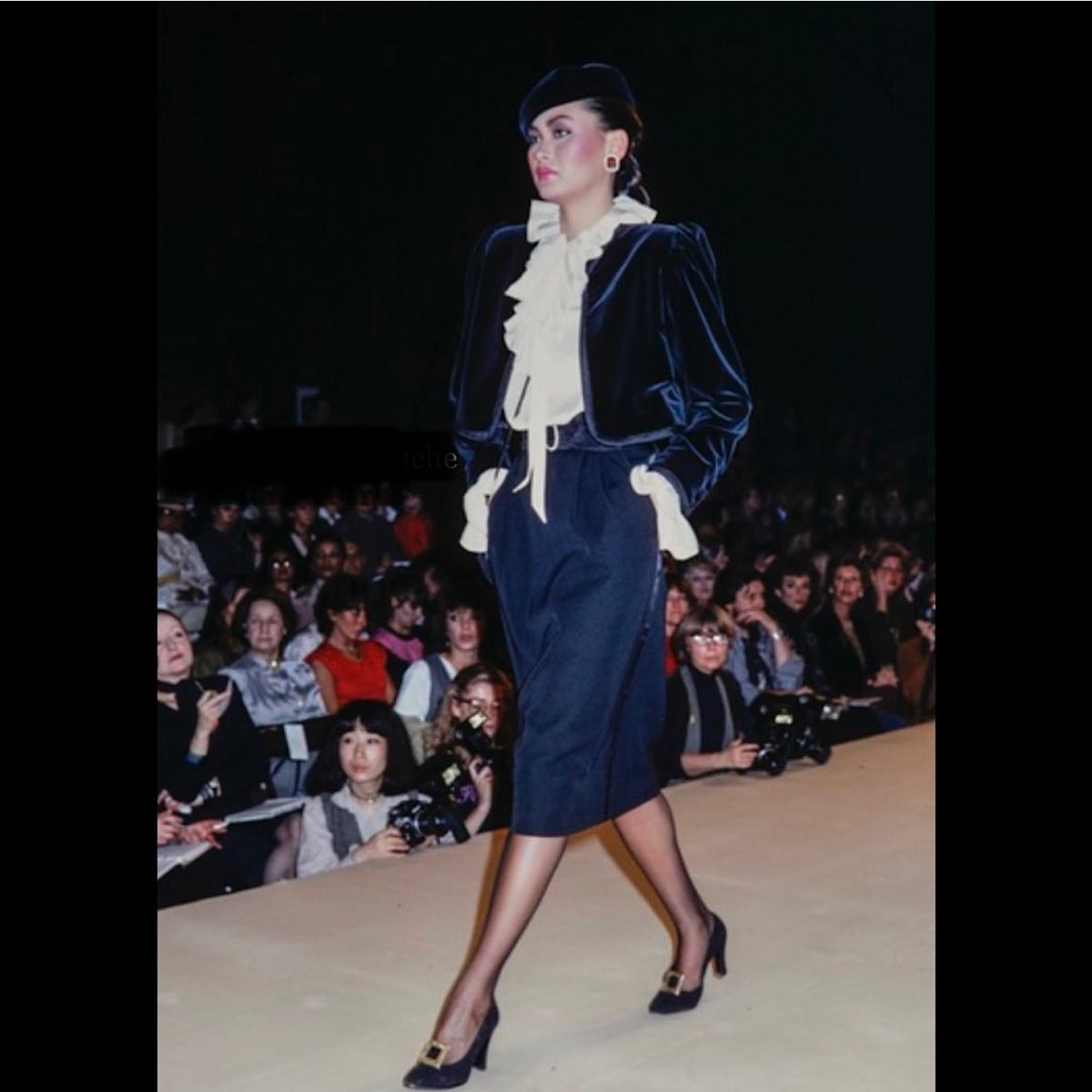 Saint Laurent Fw 1979 velvet jacket