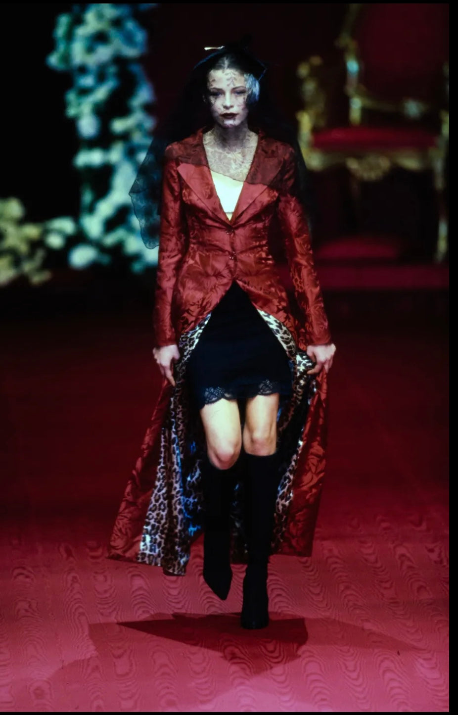 Dolce & Gabbana FW 1997 Runway red coat