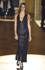 Roberto Cavalli FW 2002 Runway midi leather dress