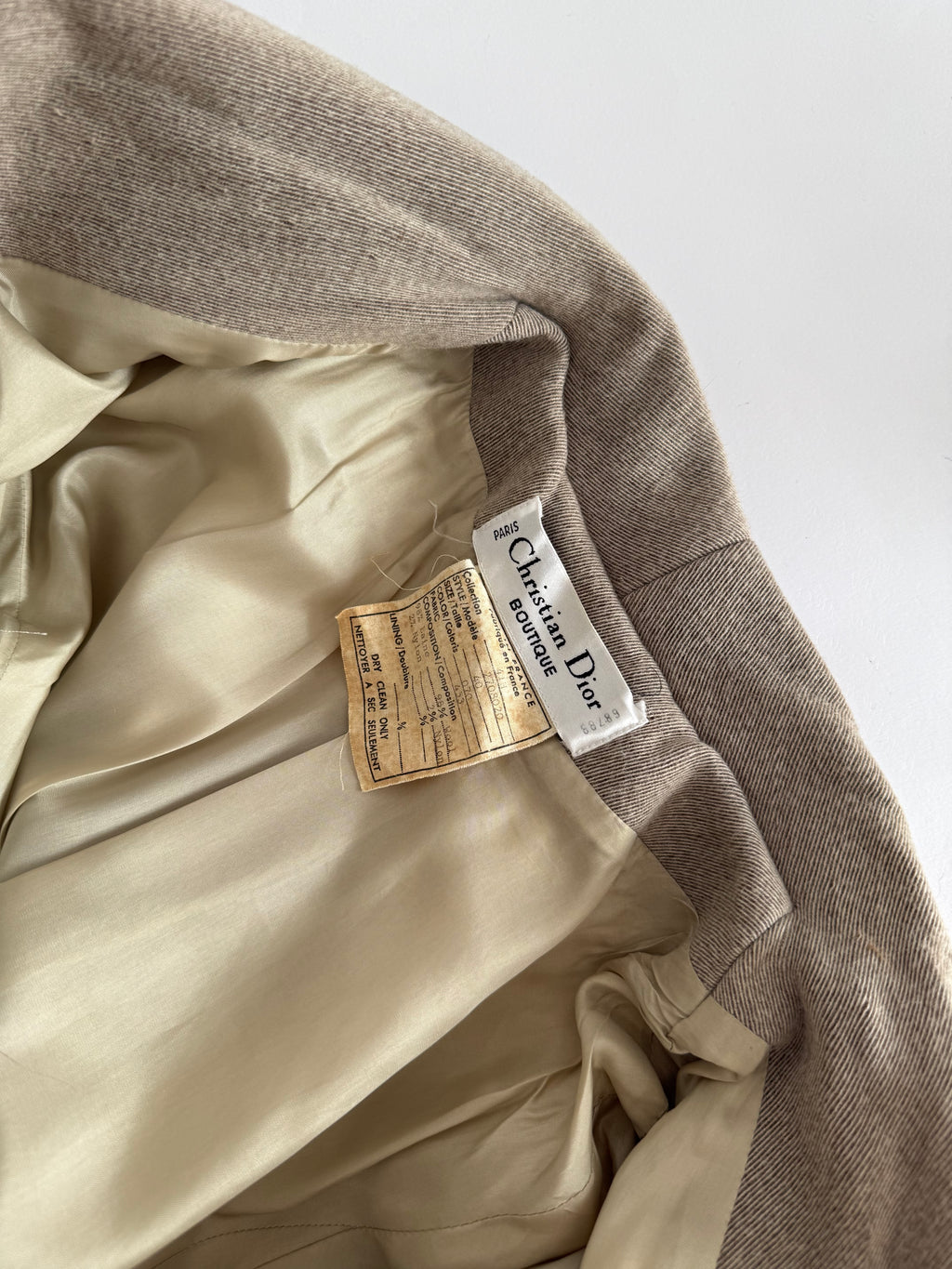 Rare Christian Dior 90s wool coat by Gianfranco Ferré Era