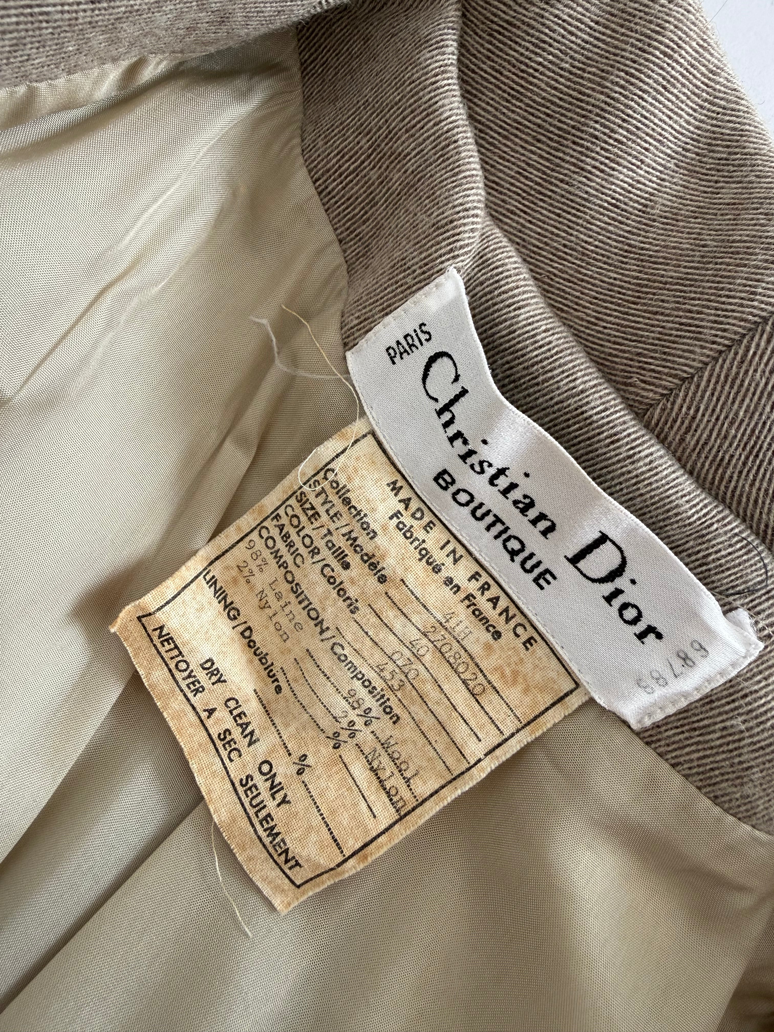 Rare Christian Dior 90s wool coat by Gianfranco Ferré Era