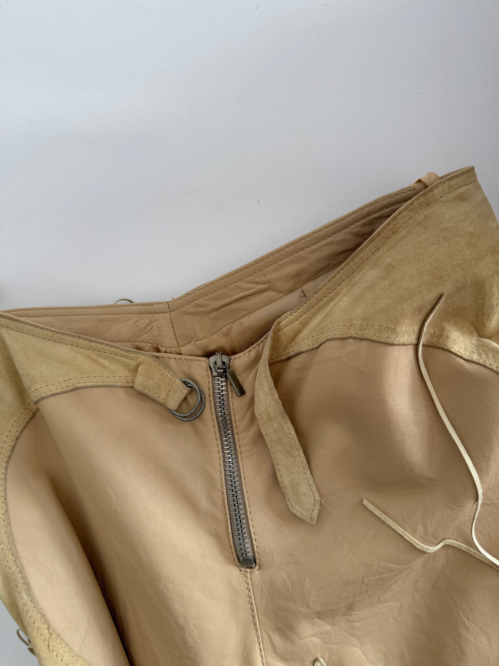 Rare Versace FW 2003 set Runway look fringe pants