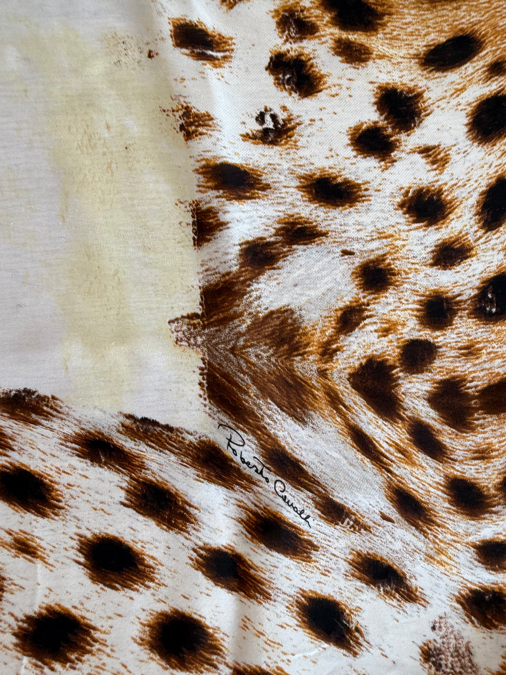Roberto Cavalli SS 2007 silk scarf shawl