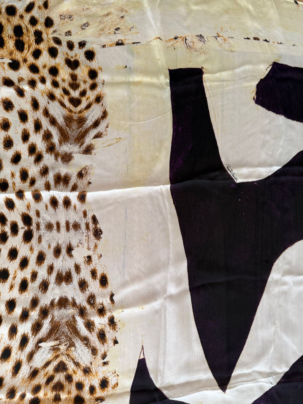 Roberto Cavalli SS 2007 silk scarf shawl