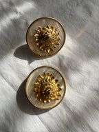 Laura Biagiotti vintage earrings shell