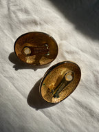 Christian Dior maxi clip pearl earrings
