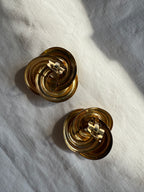 Givenchy gold earrings clip