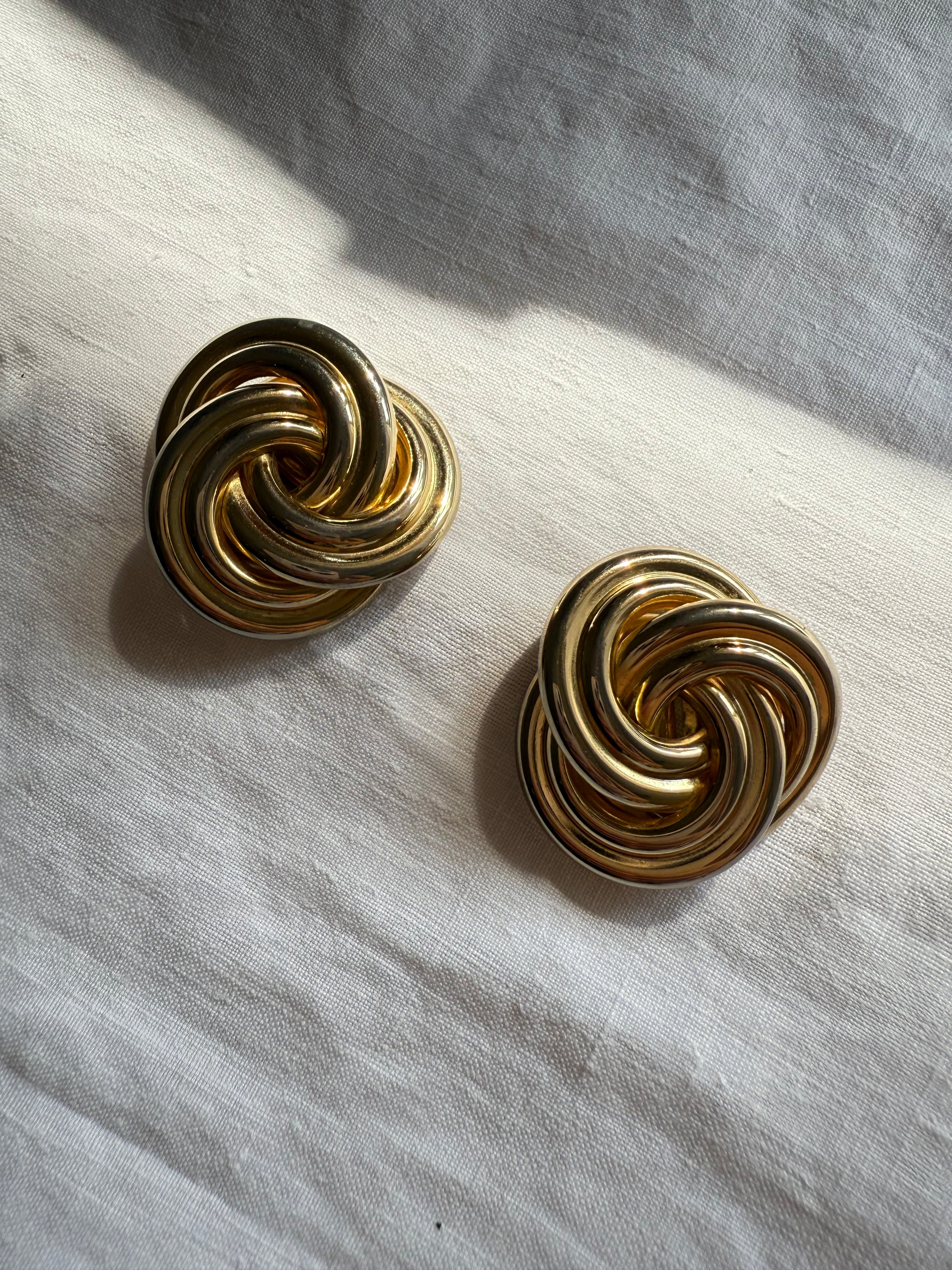 Givenchy gold earrings clip
