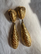 Givenchy 90s gold clip earrings