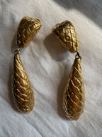 Givenchy 90s gold clip earrings