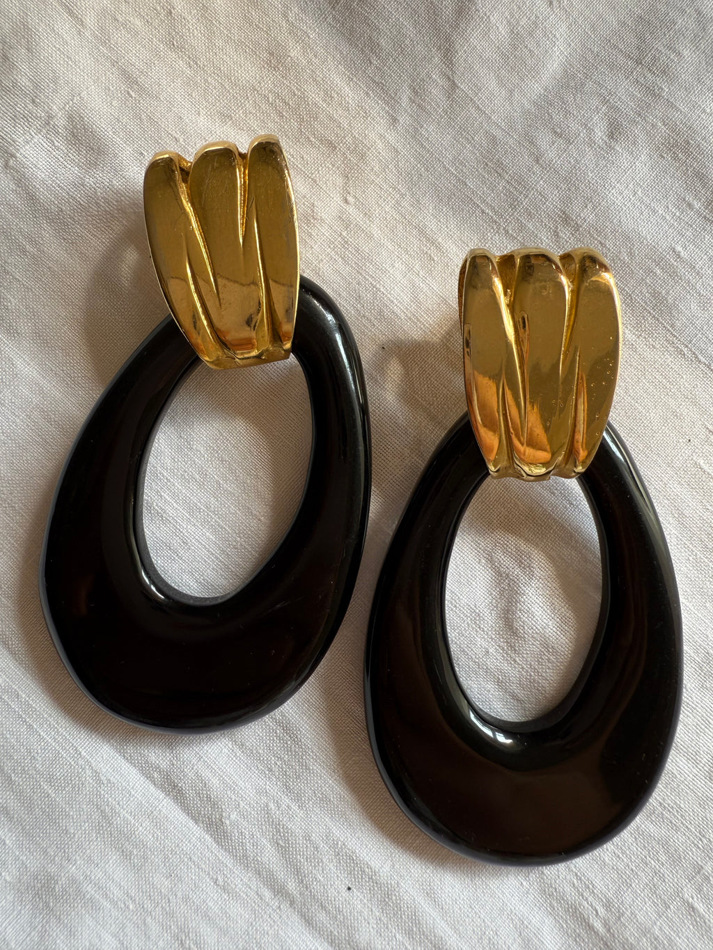 Valentino gold earrings 90s