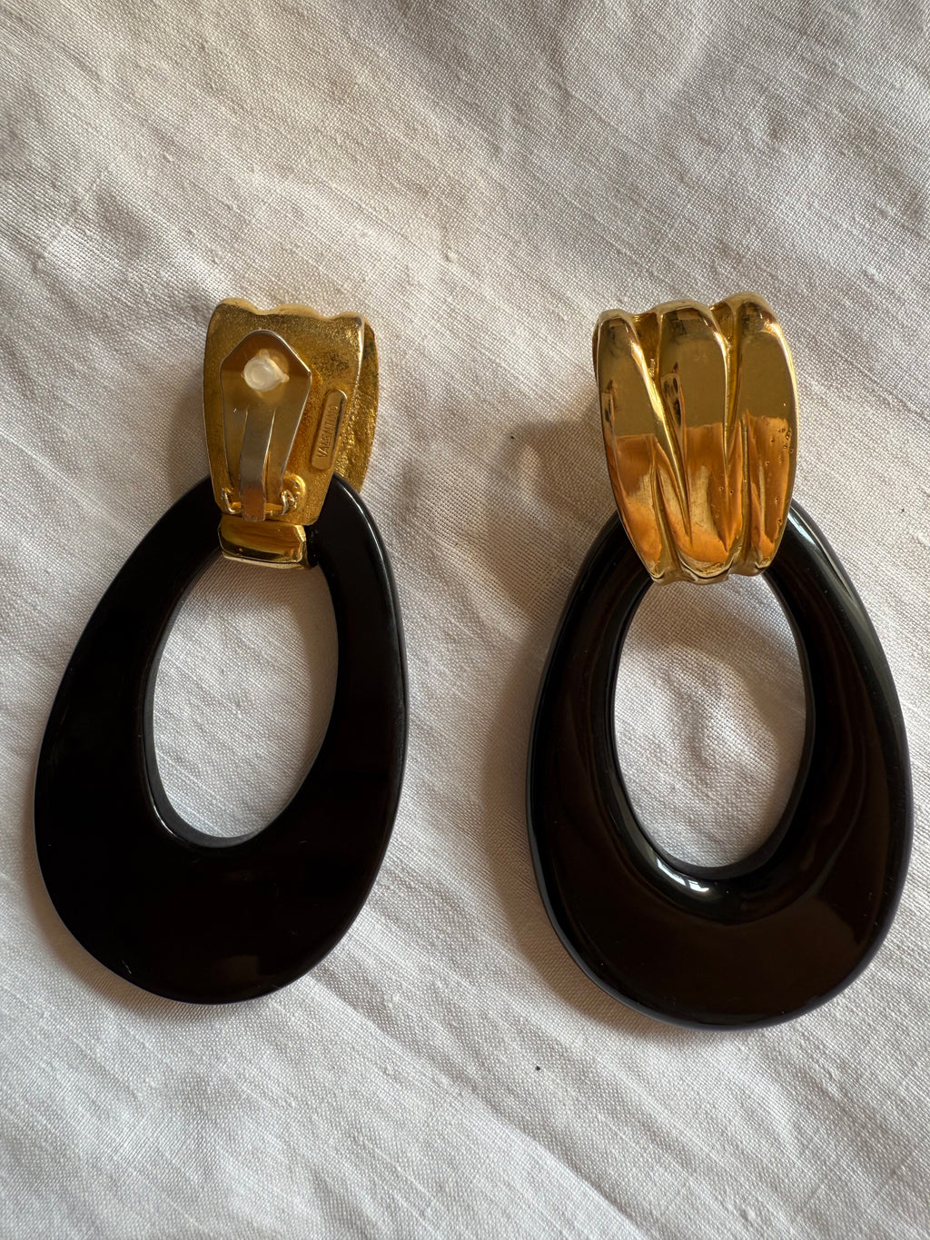 Valentino gold earrings 90s