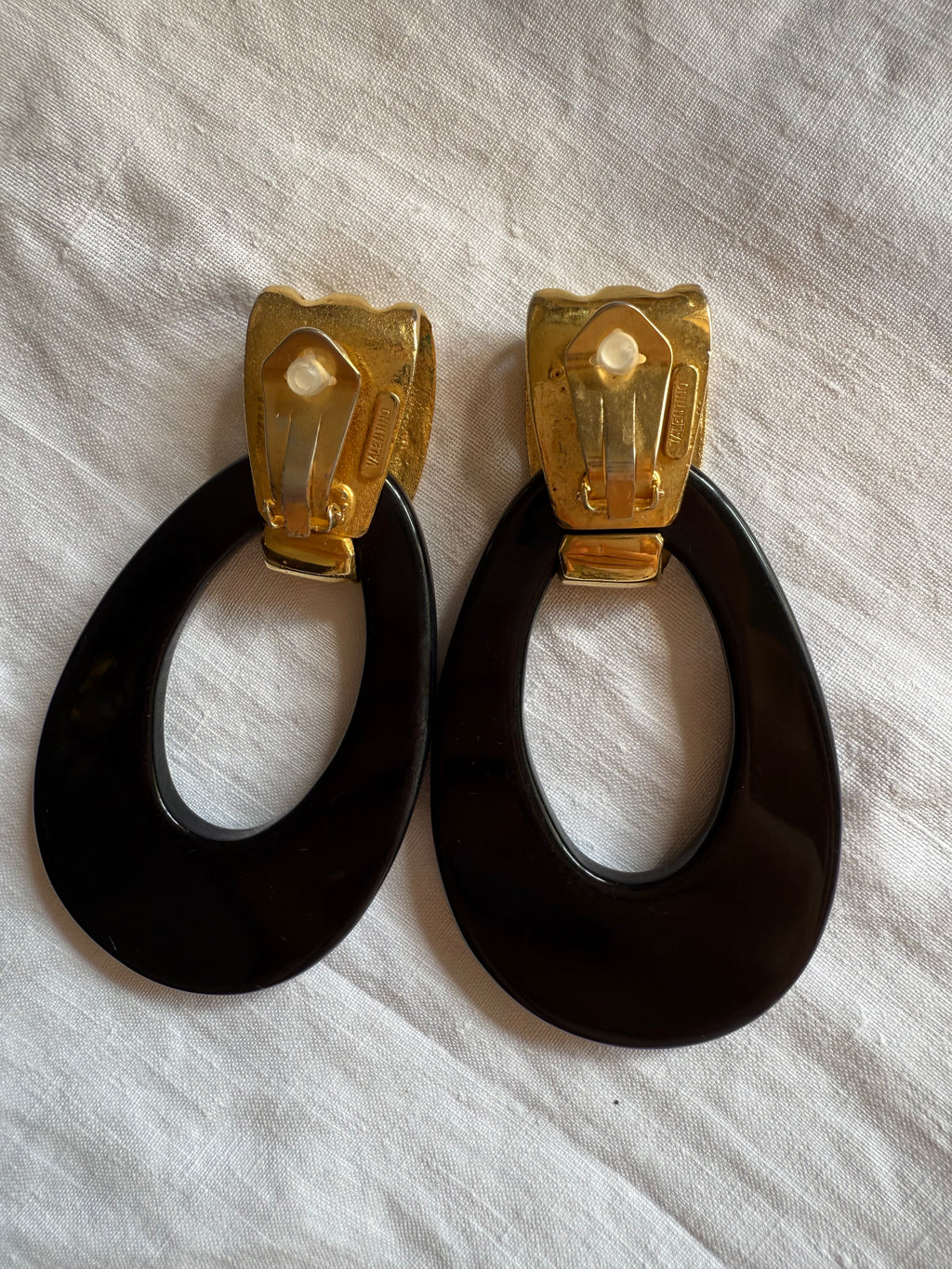 Valentino gold earrings 90s