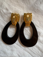 Valentino gold earrings 90s