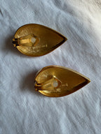 Valentino drop clip earrings bicolor 90s