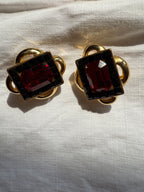 Valentino gold clip earrings 90s