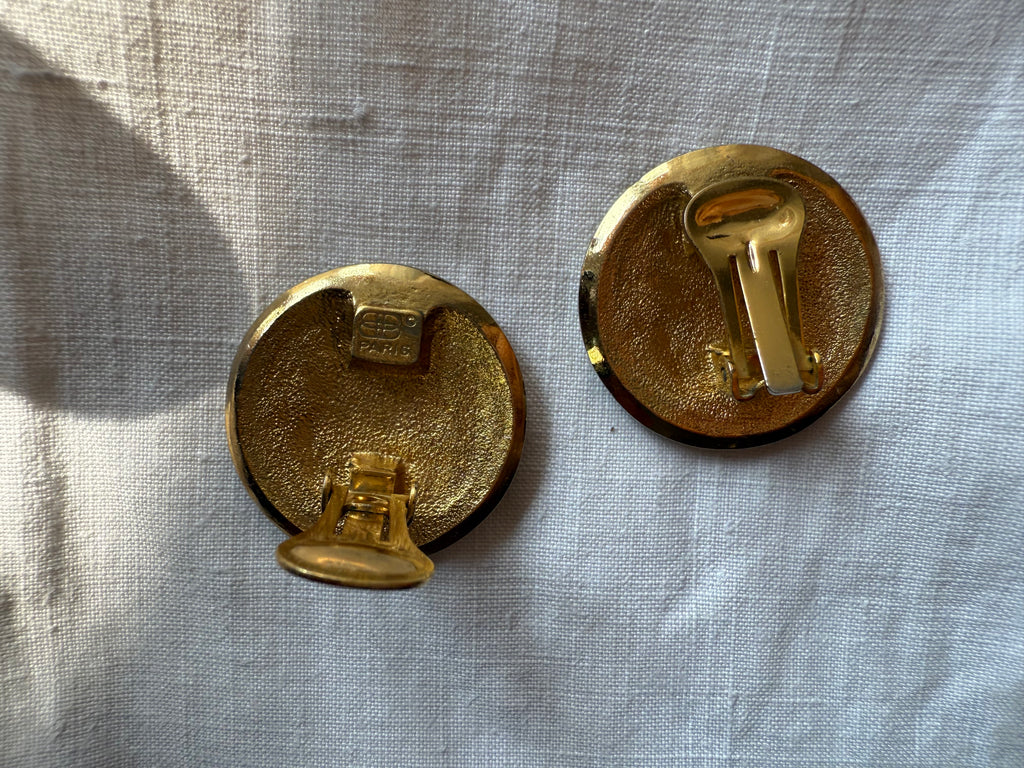 Balenciaga clip earrings 90s