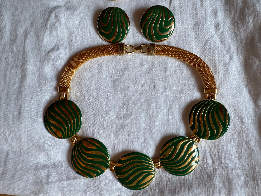 Balenciaga 90s necklace and earrings set