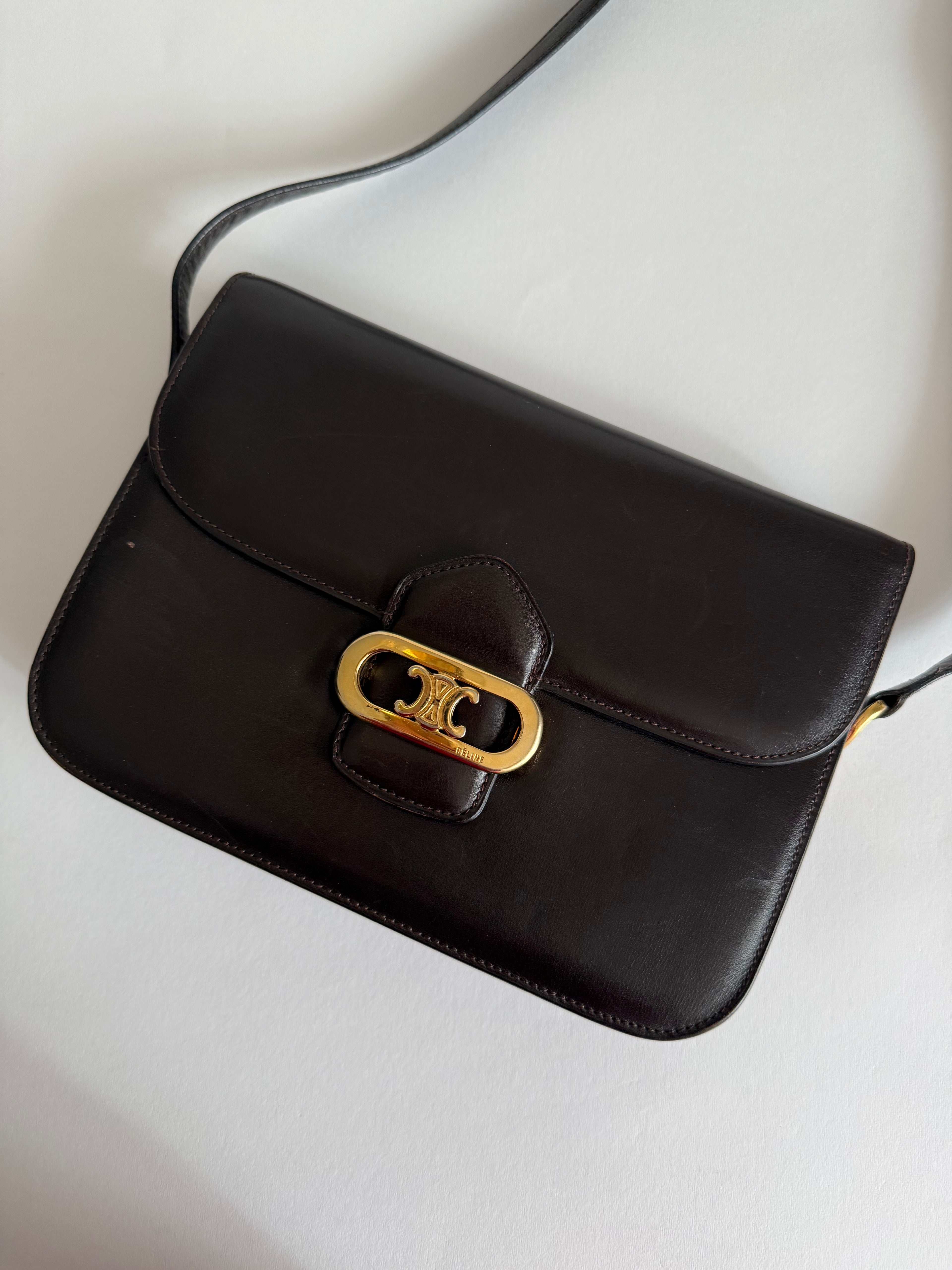 Céline brown shoulder bag