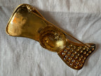 Valentino gold black bow pin brooch 90s